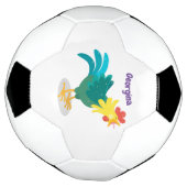 Niedliche lustige Crosshaufenillustrierung des Car Fußball (Gedreht)