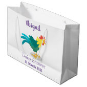 Niedliche lustige Crosshaufenillustrierung des Car Große Geschenktüte (Vorderseite Schrägansicht)