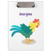 Niedliche lustige Crosshaufenillustrierung des Car Klemmbrett (Vorderseite)