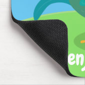 Niedliche lustige Crosshaufenillustrierung des Car Mousepad (Ecke)