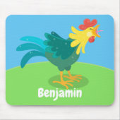 Niedliche lustige Crosshaufenillustrierung des Car Mousepad (Vorne)