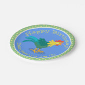 Niedliche lustige Crosshaufenillustrierung des Car Pappteller (Schrägansicht)