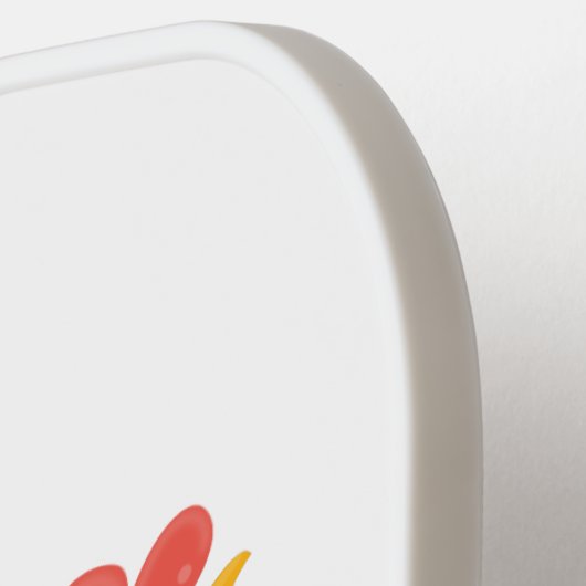 Niedliche lustige Crosshaufenillustrierung des Car Pickleball Schläger (Linke Seite)