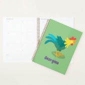 Niedliche lustige Crosshaufenillustrierung des Car Planer (Anzeige)