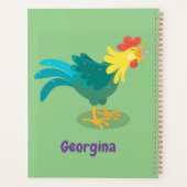 Niedliche lustige Crosshaufenillustrierung des Car Planer (Rückseite)