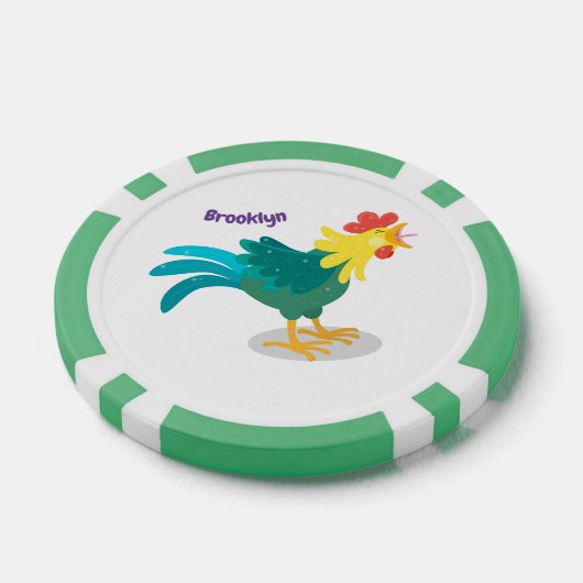 Niedliche lustige Crosshaufenillustrierung des Car Pokerchips (Einzeln)