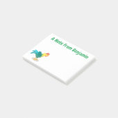 Niedliche lustige Crosshaufenillustrierung des Car Post-it Klebezettel (angewinkelt)