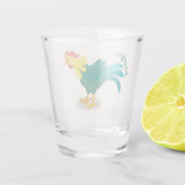 Niedliche lustige Crosshaufenillustrierung des Car Schnapsglas (Rückseite)