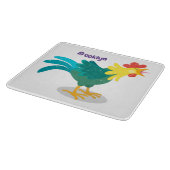 Niedliche lustige Crosshaufenillustrierung des Car Schneidebrett (Ecke)