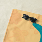 Niedliche lustige Crosshaufenillustrierung des Car Strandtuch (Beispiel)