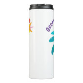 Niedliche lustige Crosshaufenillustrierung des Car Thermosbecher (Rückseite)