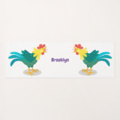 Niedliche lustige Crosshaufenillustrierung des Car Yogamatte (Rückseite (Horizontal))