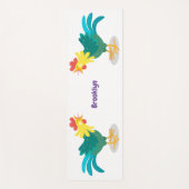 Niedliche lustige Crosshaufenillustrierung des Car Yogamatte (Vorderseite)