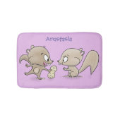 Niedliche lustige Eichhörnchen-Cartoon-Illustratio Badematte (Vorderseite)