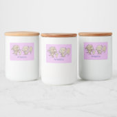 Niedliche lustige Eichhörnchen-Cartoon-Illustratio Lebensmitteletikett (Flaschen)