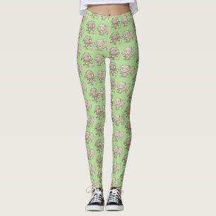 Niedliche lustige Eichhörnchen-Cartoon-Illustratio Leggings