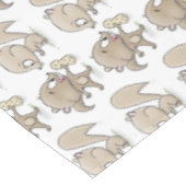 Niedliche lustige Eichhörnchen-Cartoon-Illustratio Tischdecke (Schrägansicht)