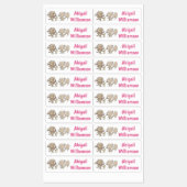 Niedliche lustige Eichhörnchen Cartoon personalisi Etiketten (Blatt)