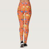 "niedliche lustige emoji muster emofaces" leggings (Rückseite)