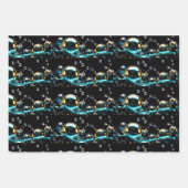 Niedliche, lustige, farbige Blasen Geschenkpapier Set (Vorderseite 2)