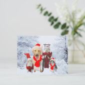 Niedliche/lustige Feiertagspostkarte (Stehend Vorderseite)