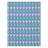 Niedliche lustige Froschbläschen-Cartoon-Abbildung Tischdecke (Vorderseite)