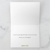 Niedliche lustige, gefaltete Gemüsekarte Karte (Innenseite)