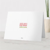 Niedliche lustige, gefaltete Gemüsekarte Karte (Rückseite)