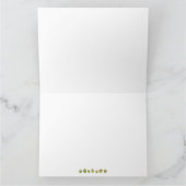 Niedliche lustige, gefaltete Gemüsekarte Karte (Innenseite)