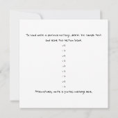 Niedliche, lustige Gemüsegarte zum Geburtstag (Rückseite)