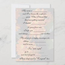 Niedliche, lustige Heiratsanleitung für Braut und 