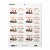 Niedliche lustige Hühner Cartoon Eierkarton (Vorne)