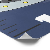 Niedliche, lustige Hühner-Wachstumstabelle für Car Poster (Ecke)