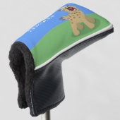 Niedliche lustige Hyäne lacht Cartoon Illustration Golf Headcover (3/4 Vorderseite)
