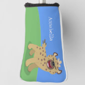 Niedliche lustige Hyäne lacht Cartoon Illustration Golf Headcover (Rotieren 90)