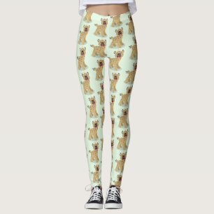 Niedliche lustige Hyäne lacht Cartoon Illustration Leggings