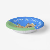 Niedliche lustige Hyäne lacht Cartoon Illustration Pappteller (Gewinkelt)