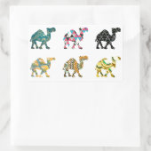 Niedliche lustige Kamele Rechteckiger Aufkleber (Tasche)