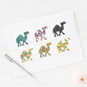 Niedliche lustige Kamele Rechteckiger Aufkleber (Umschlag)