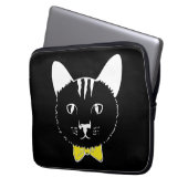 Niedliche lustige Katze Laptopschutzhülle (Vorderseite Links)