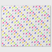 Niedliche, lustige Katzen-Muster Geschenkpapier (Flach)