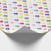 Niedliche, lustige Katzen-Muster Geschenkpapier (Ecke)