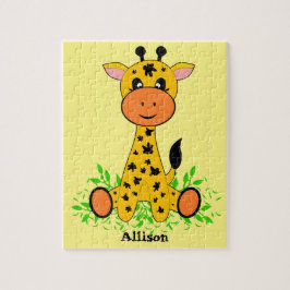 Niedliche lustige Kindergiraffe, Puzzle