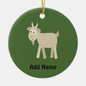 Niedliche lustige kleine Ziege Keramikornament (Vorne)