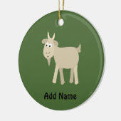 Niedliche lustige kleine Ziege Keramikornament (Links)