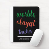 Niedliche, lustige Lehrerbewertung Mousepad (Mit Mouse)