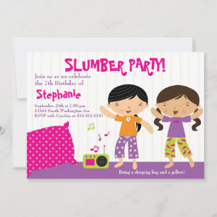 Niedliche lustige Mädchengeburtsläse Party Einladu Einladung