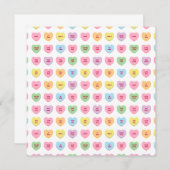 Niedliche, lustige, mädchenhafte Konversation Mitteilungskarte (Vorne/Hinten)