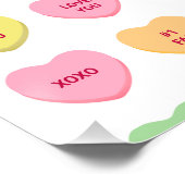 Niedliche, lustige, mädchenhafte Konversation Poster (Ecke)