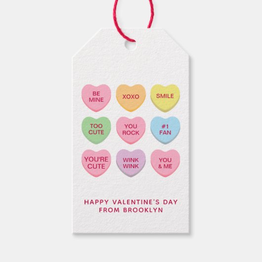 Niedliche, lustige, maßgeschneiderte Unterhaltunge Geschenkanhänger (Vorderseite)